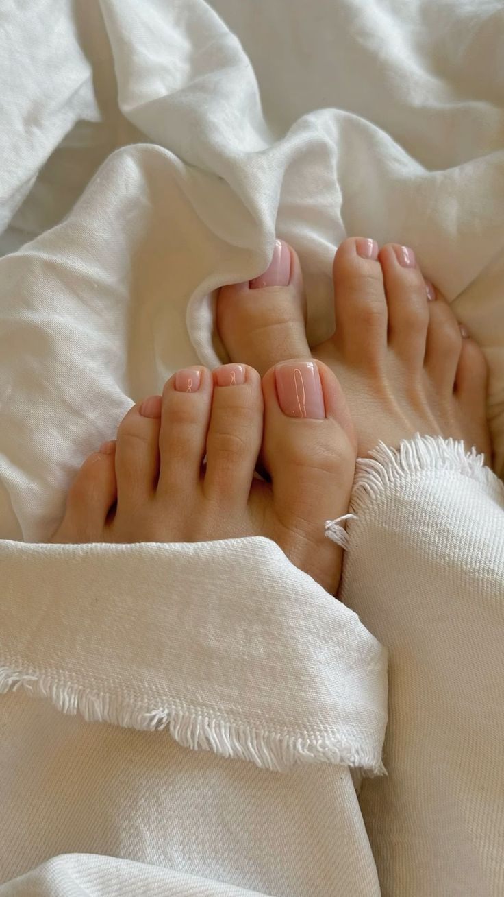 Pediküre eine Farbe