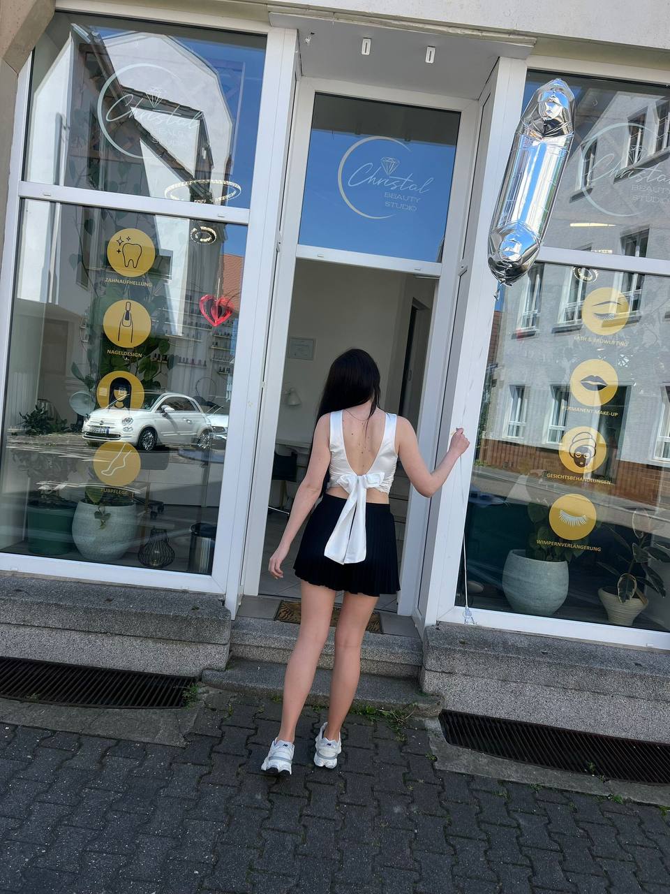 Christal Beauty Studio Außenansicht in Frankfurt Ginnheim